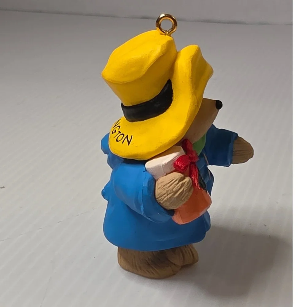 Eden Toys Paddington Bear‎ Ornament OS Blue Yellow Excellent 1986 Vintage